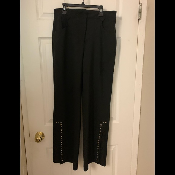 Joesph Ribkoff Studded Dress pant Size 8 - Picture 3 of 10